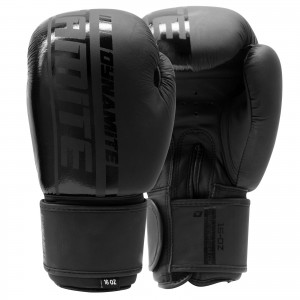 Dynamite Kickboxing Boxing Gloves - Matt Black - 10 OZ
